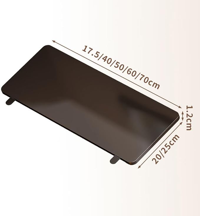 Desk Extender Tray, Punch-Free Clamp on 90° Foldable Keyboard Drawer Tray, Table Mount Armrest Shelf, Computer Elbow Arm Support (Black, 6.9"*9.8"*0.5"/17.5cm*25cm*1.2cm)