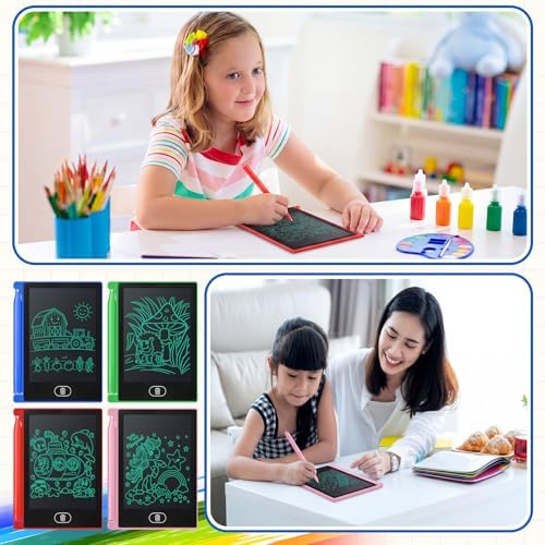 Zhehao 32 Pcs LCD Writing Tablet for Kid Mini Doodle Board,Pink Series