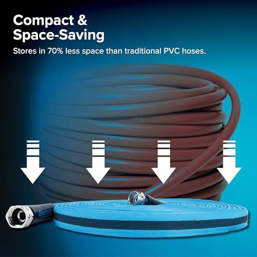 Camco EvoFlex2 50-ft Drinking Water Hose - RV Drinking Water Hose Reinforced with Fabric & Ultra Lightweight - Contains No_Lead, No_BPA & No_Phthalate - Abrasion Resistant (22579) (Pack of 3)
