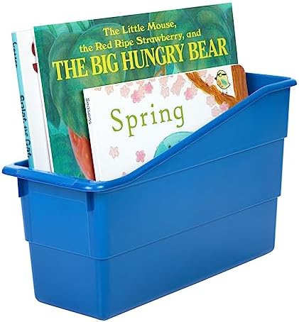 Really Good Stuff Durable Book & Binder Holders 12-Pack, Blue