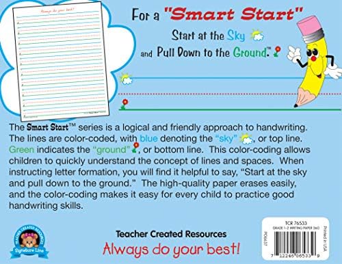 Teacher Created Resources Smart Start 1-2 Writing Paper: 360 Sheets (TCR76533)