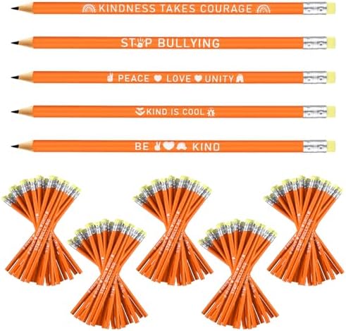 AmazingSpark 200 Pcs Anti Bullying Awareness Pencil Bulk Against Bullying