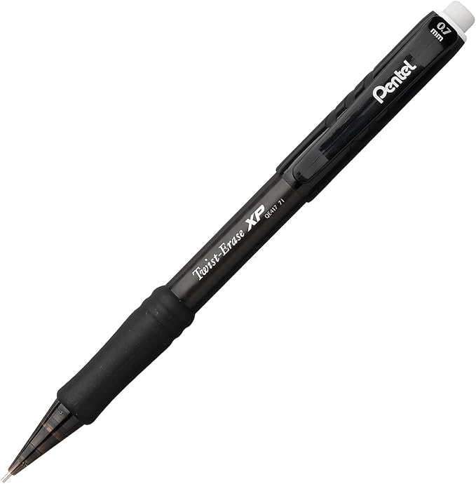 Pentel Twist Erase EXPRESS Automatic Pencil, 0.7mm Lead Size, Blue Barrel, Box of 12 (QE417C)