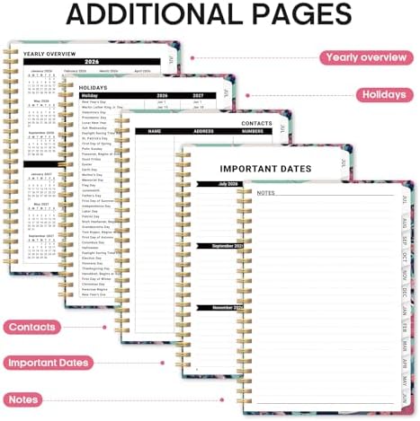 Planner 2026-2027, Monthly & Weekly Jul 2026-Jun 2027 Calendar Planner