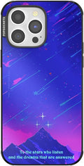 PopSockets iPhone 14 Pro Max Phone Case with MagSafe, Wireless Charging Compatible, Bookish - Mirror Starfall