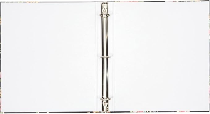 2 Pack Colorful Floral 3 Ring Binder with 1.5 Inch Rings, Decorative File Folder for Office Supplies, Planner, Portfolio, 250 Sheet Capacity (11.5 x 10.5 in)