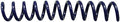 6mm (1/4 in.) Spiral Binding Coils for Reports, Presentations and Proposals | 4:1 Pitch | 12 in. Length | Navy | 30 Sheets Binding Capacity | 100 Pack