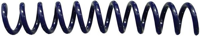 6mm (1/4 in.) Spiral Binding Coils for Reports, Presentations and Proposals | 4:1 Pitch | 12 in. Length | Navy | 30 Sheets Binding Capacity | 100 Pack