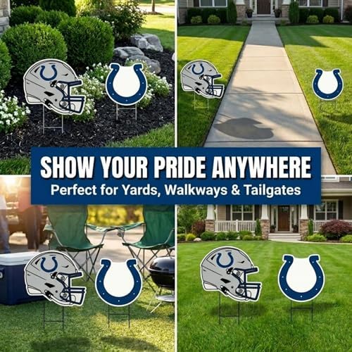 NFL Logo & Helmet 2 Pack Yard Sign Set