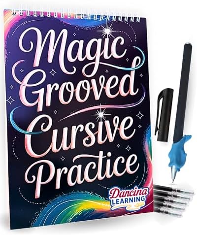 Magic Grooved Cursive Handwriting Workbook for Kids