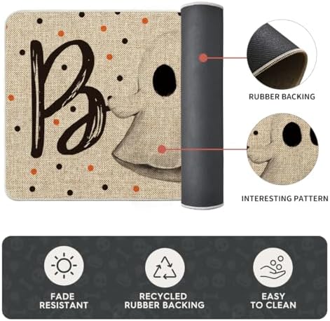 Artoid Mode Ghost Boo Halloween Kitchen Mats Set of 2-17x29+17x47