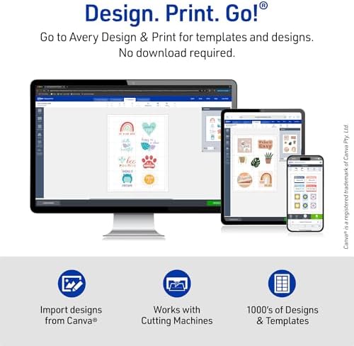 Avery Printable Sticker Paper, 8-1/2" x 11", Full-Sheet Labels, Neon Green Labels, Laser/Inkjet Printable, 10 Total, Great for Packaging and Stickers