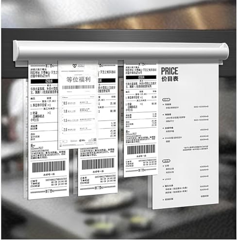 Ticket Holder for Restaurant Order Receipt Holders Strip(24 in, Silver, 2p)
