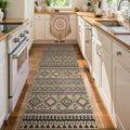 Lahome Boho Washable Easy Jute Runner Rug, 2x8 Kitchen Runner Rug Non Slip