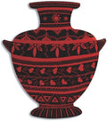 Greek Pottery Scratch Art Craft Kit (Pack of 24) | Measuring an 14 inches high, 12 inches wide at the handles, Life-sized vessels, Large Vessel Design, Knowledge about black