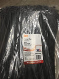 3M Cable Tie CT15BK120-D, 15 in, 120 lb Tensile, Black, Pack of 500