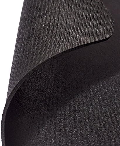 Amazon Basics Square Mouse Pad, Cloth with Rubberized Base, Standard, Black, 12.4L x 10.6W inches