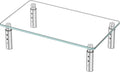 Hemudu Monitor Stand -3 Adjustable Height Monitor Riser, Computer Monitor Stand, Desktop Organizer, Monitor Stand Riser for PC, Computer, Laptop Clear