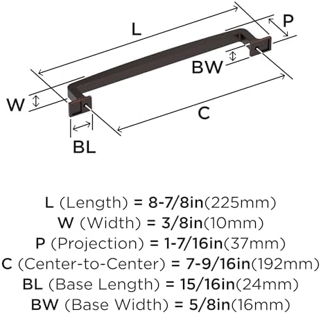 Amerock 7-9/16" Westerly Oil-Rubbed Bronze Drawer Pull