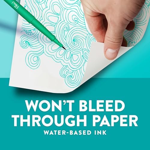 Paper Mate Flair DUAL Felt Tip Pens, Brush and Medium Tips, 16 Count - Journaling, Note-Taking, Hand Lettering