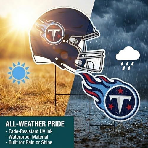 NFL Logo & Helmet 2 Pack Yard Sign Set