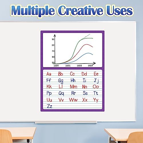 Aizweb Giant Magnetic Draw & Write Paper,Dry Erase Handwriting Lined for Classroom Whiteboard Accessories, Writing Chart Paper Teacher Must Have Homeschool Teaching Supplies,Teacher Essential
