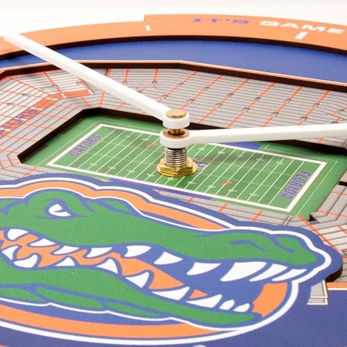 YouTheFan NCAA Florida Gators StadiumView 3D Wall Clock