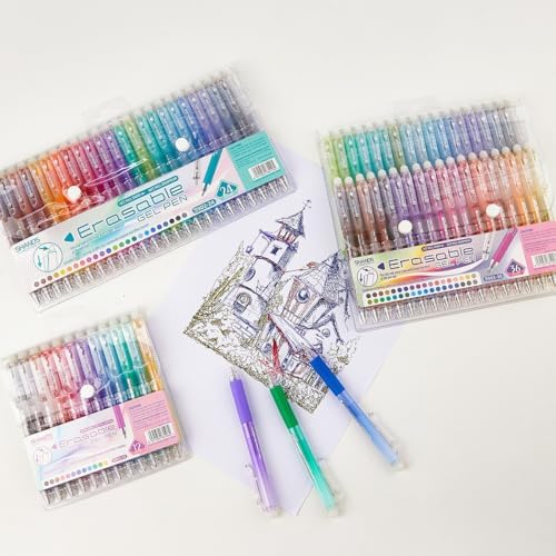 Retractable Erasable Gel Pens Clicker,Fine Point 0.7mm Smooth Writing Pens,Cute Pens For Writing Journaling Taking Notes School Office Home. (12 Colors)