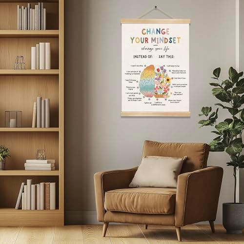 You found a duck Mental Health Motivational Wall Art,Happy Chemicals Poster, Therapy & Counseling Office Decor, School Counselor Supplies, Psychology Classroom Must Haves 14x18.5in (BG021)