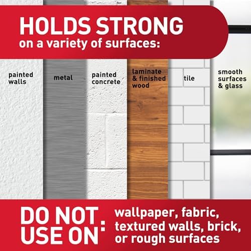 Command X-Large Satin Nickel Triple Hook,1 Hook,3 Strips,Damage-Free Hanging with Adhesive Strips,No Tools Wall-Hook for Hanging Decorations in Living Spaces,(Pack of 8)