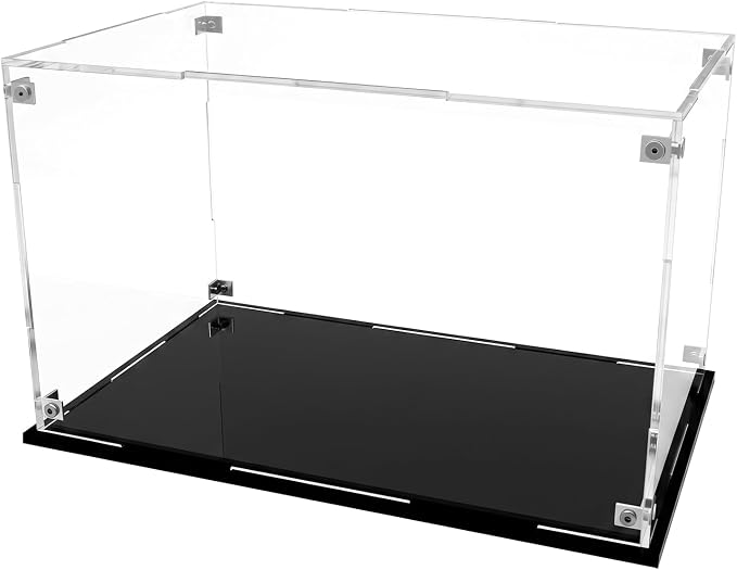 Assemble Clear Acrylic Display Box for Collectibles 10 x 6 x 6 Inch | Acrylic Box Dustproof Protection Glass Case, Clear Acrylic Action Figure Display Case for Display Action Figures Doll