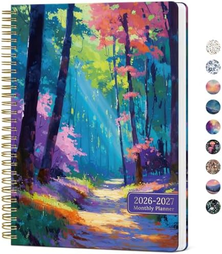 Monthly Planner 2026-2027, 18-Month Aesthetic Calendar, Jul 2026-Dec 2027