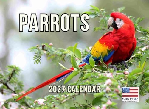 Parrot Calendar 2027 Monthly Wall Calender 12 Month
