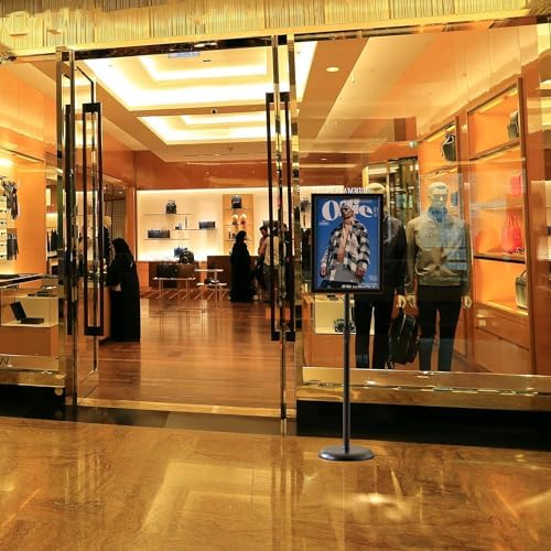 GUOHONG Sign Stand 11x17 Inch, Adjustable Floor Standing Sign Holder