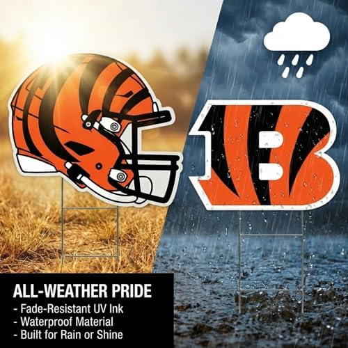 NFL Logo & Helmet 2 Pack Yard Sign Set