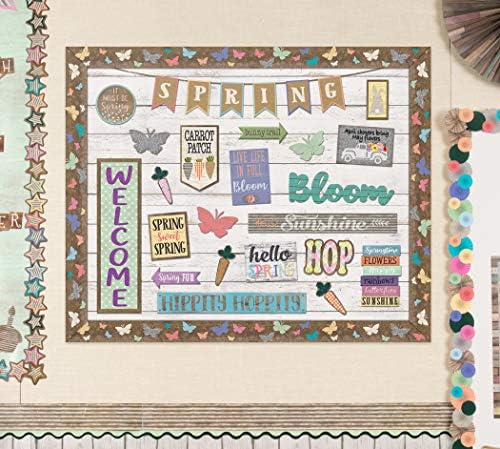 Teacher Created Resources White Shiplap Pinboard | Better Than Paper | Bulletin Board Roll | Pack of 2