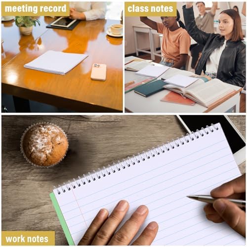 Maitys 6 Pcs Steno Spiral Notebooks, Lovely Color, Elegant Style