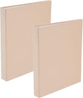 2 Pack 3 Ring Pocket Fashionable Color Binder 1-inch, Suitable for Letter Size (11 "x 8.5"), Beautiful and Cute Binder Suitable for School and Office Supplies, Orange Color