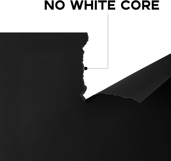110lb 100 Sheets Black Cardstock Paper Heavyweight Construction Paper | Goefun 100 Sheets Halloween Thick Card Stock for Invitations, Menus, Scrapbook, DIY Cards