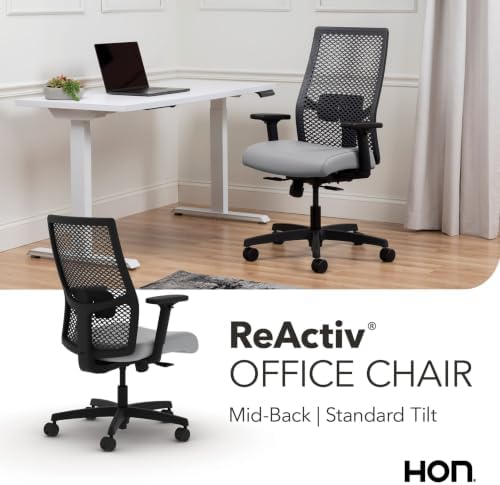 HON Ignition 2.0 ReActiv Ergonomic Office Chair, Lumbar Support, Steel