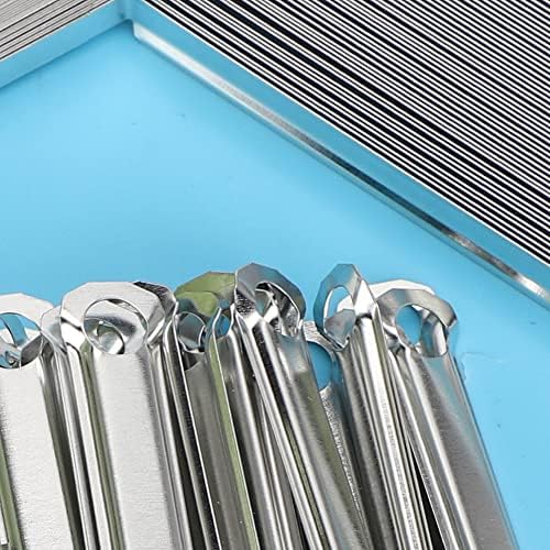 Aramox 50pcs Paper Fasteners, Metal Binding Clamps for A4 Paper, 350 Sheets Capacity, Perfect for Office and School Use