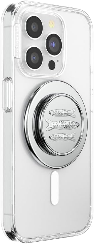 PopSockets Phone Grip for MagSafe, Magnetic Holder- Seashore Finds | Removable, For Kindle / Android / iPhone, With Magnet, Silver, Electronic Accessories, For iPad/Kindle/iPhone/Android