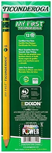 Ticonderoga My First Tri-Write Wood-Cased Pencils (36 Count) and Ticonderoga My First Wood-Cased Pencils (12 Count)