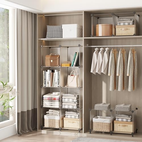 AWTATOS Closet Organizer, 6 Cube Storage Organizer, Closet Storage Shelves