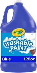Crayola Washable Paint for Kids - Blue (1 Gallon), Kids Arts and Crafts Supplies, Non Toxic, Bulk
