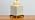 JONATHAN Y Cleo 21.5" Yellow & White Ceramic Table Lamp with Brass Base