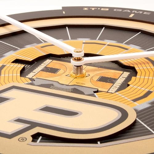 YouTheFan NCAA Purdue Boilermakers BB StadiumView 3D Wall Clock