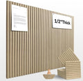 48" x 36" Large Felt Bulletin Board 1/2" Thick, Tan