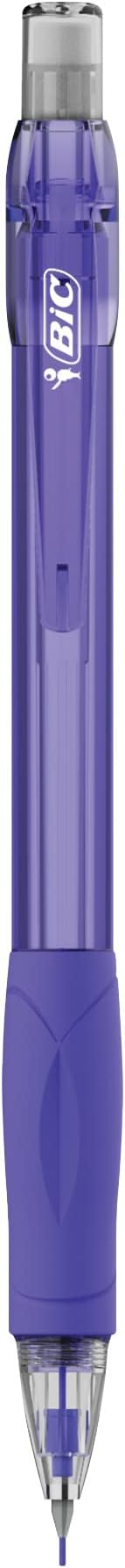 BIC Velocity Mechanical Pencils with Colored Leads, Medium Point (0.7 mm), Perfect for Drawing and Journaling (MV7CP61-AST), 6 Count (Pack of 2)