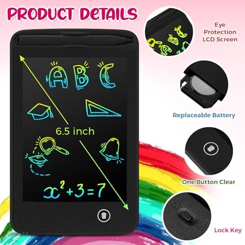 Zhehao 12 Pcs LCD Writing Tablet for Kid 6.5'' Doodle Board Drawing Tablet